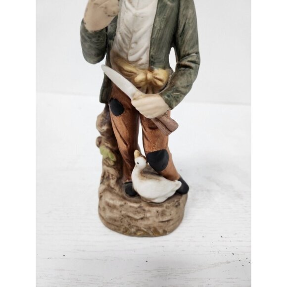 Vintage HOMCO Old Man With Goose Large Porcelain Figurine Farmhouse Decor #1417 - Picture 3 of 10